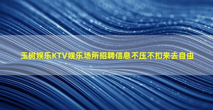 玉树娱乐KTV娱乐场所招聘信息不压不扣来去自由